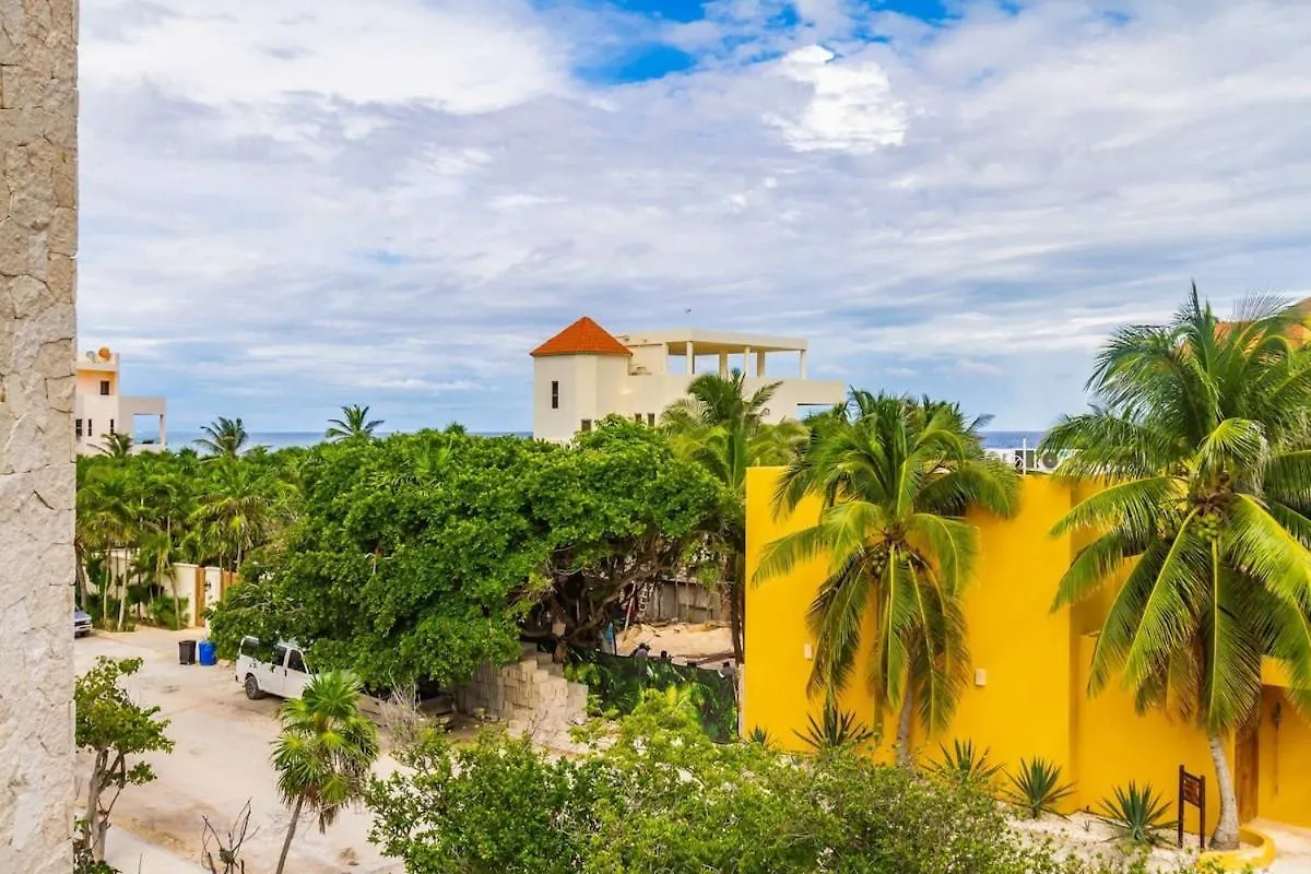Luxury Studio With Rooftop Pool And Seaview Balcony Akumal Mexiko