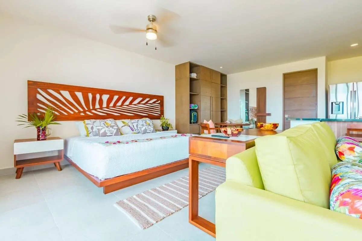 Luxury Studio With Rooftop Pool And Seaview Balcony Akumal 0*,  Mexico