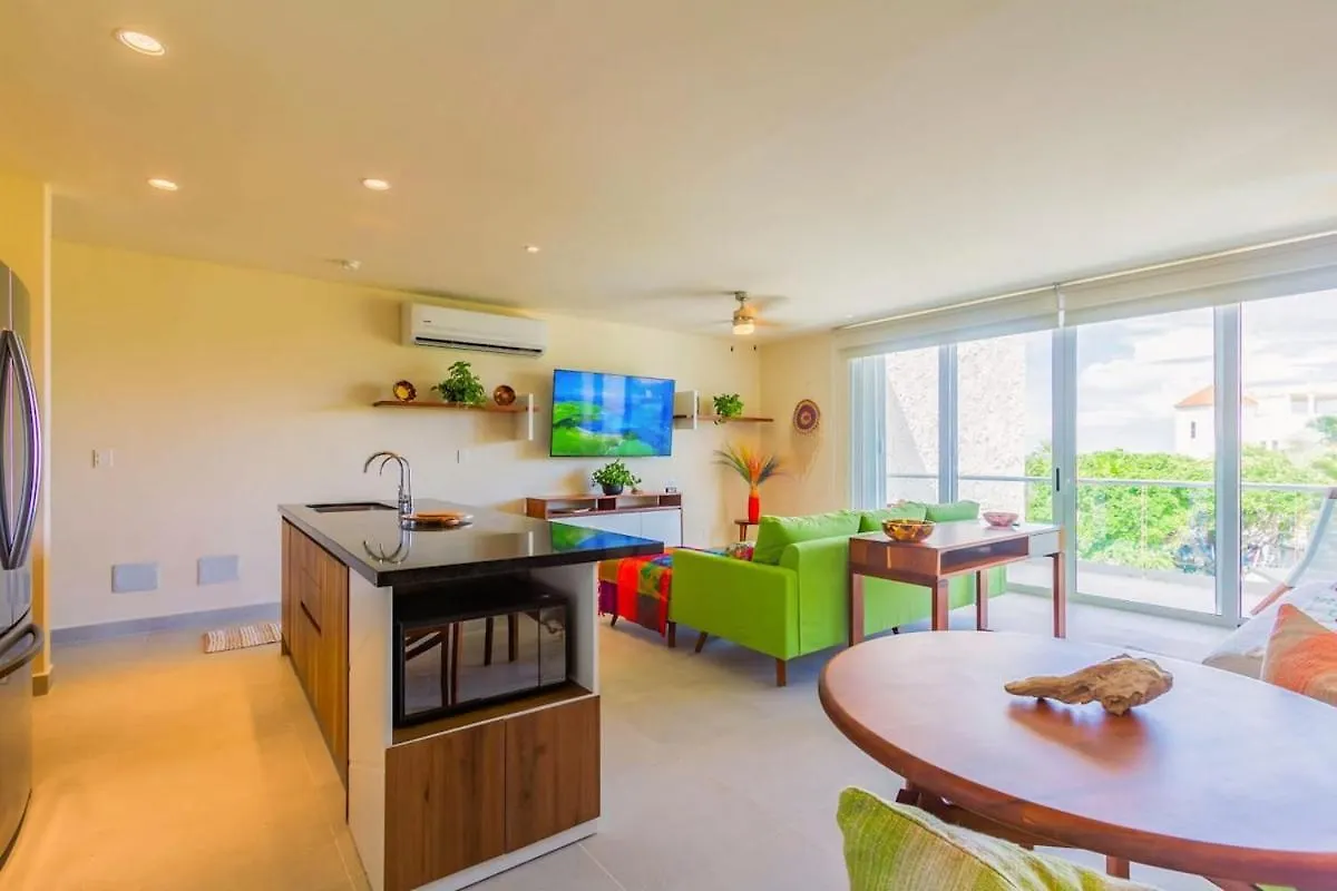 Luxury Studio With Rooftop Pool And Seaview Balcony Akumal Holiday home