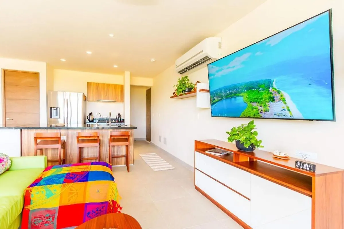 Luxury Studio With Rooftop Pool And Seaview Balcony Akumal Mexico